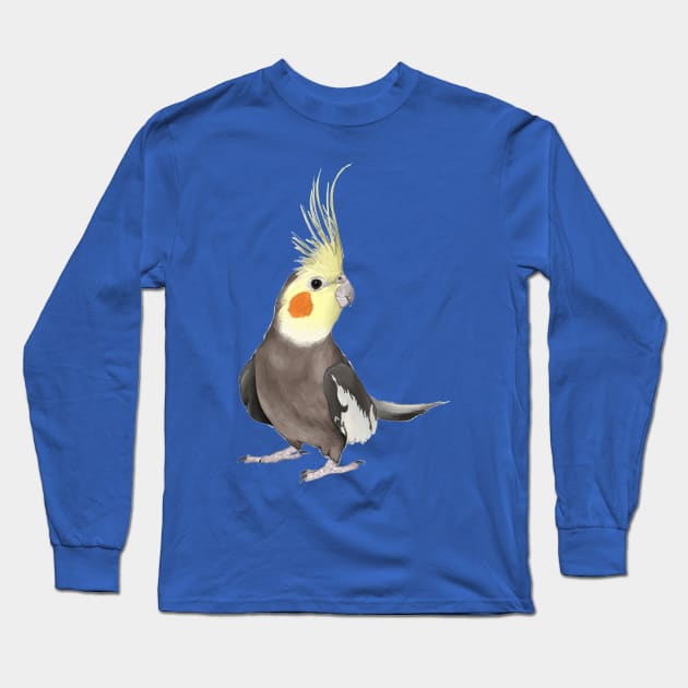 Cockatiel Long Sleeve T-Shirt by bridge